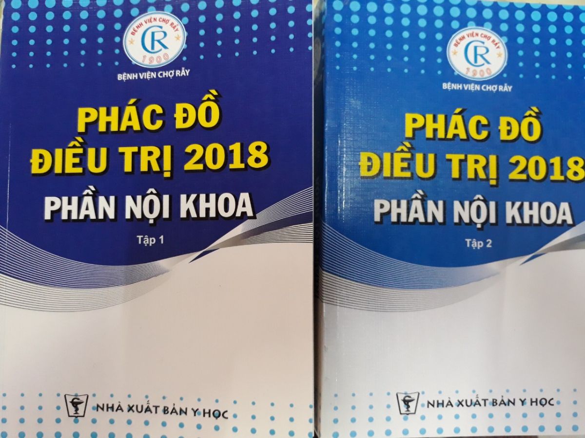 PHÁC ĐỒ ĐIỀU TRỊ NỘI KHOA 2018 BỆNH VIỆN CHỢ RẪY